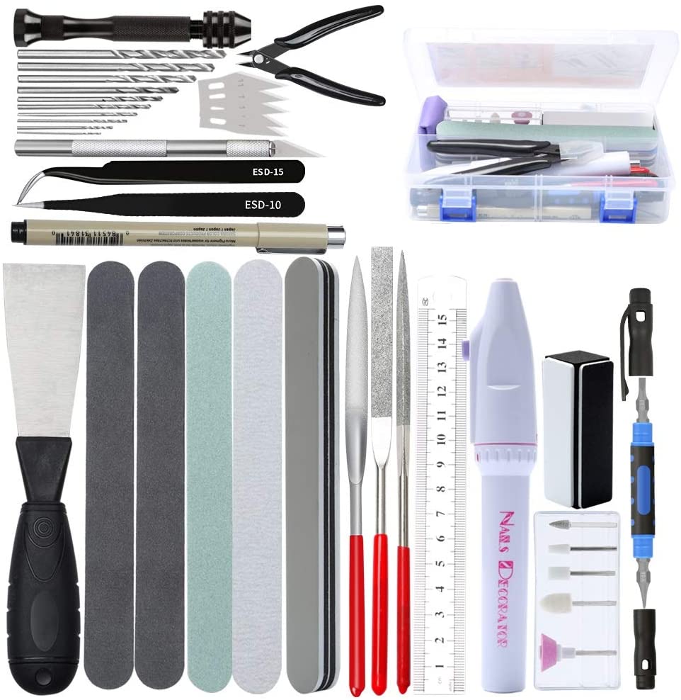 Modeling Tool Kit Tweezers Hobby Knife - Zestaw narzędzi do budowania modeli 42