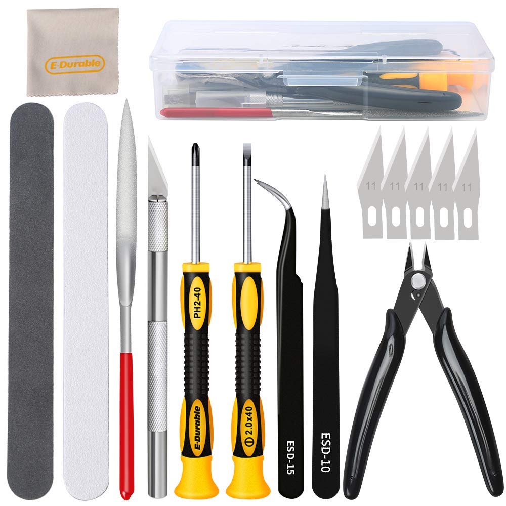 Modeling Tool Kit Tweezers Hobby Knife - Zestaw narzędzi do budowania modeli 16