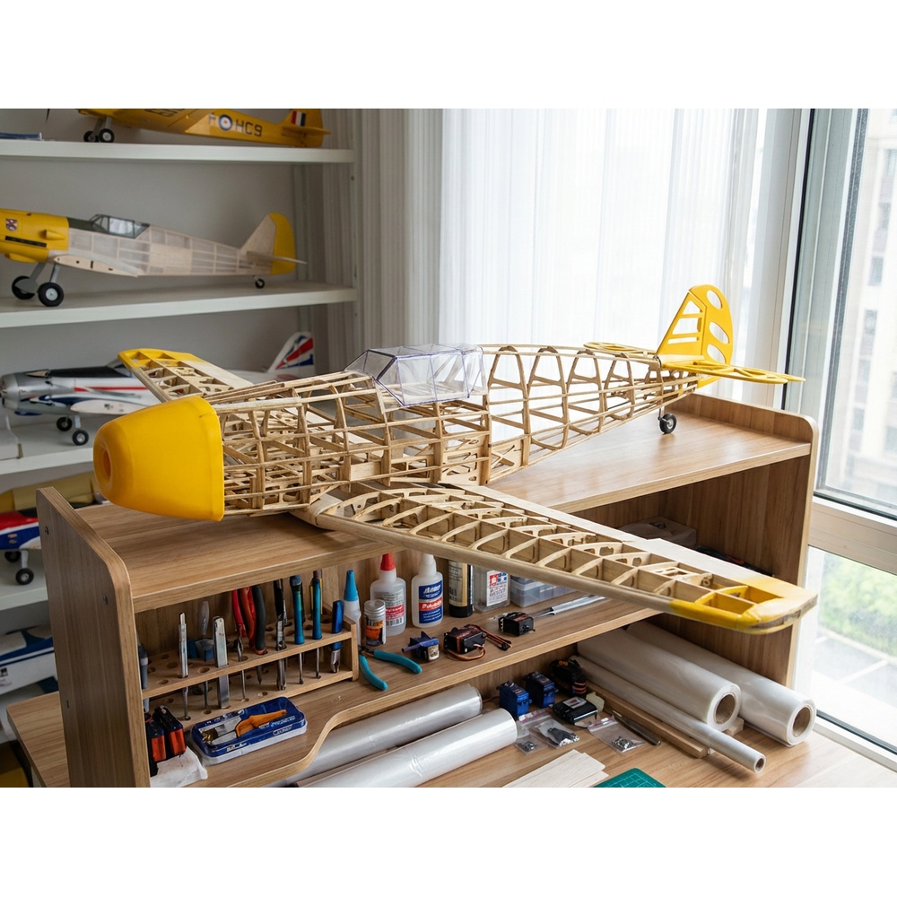 Laser Cut Wooden Model Kit Assembly - BF109 1020mm Zestaw Ramy z Drewna