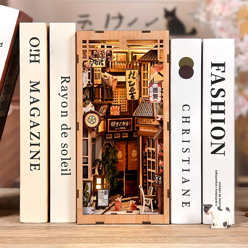 Zestaw do samodzielnego montaż – Book Nook Shelf Insert Alley Diy recenzja i cena