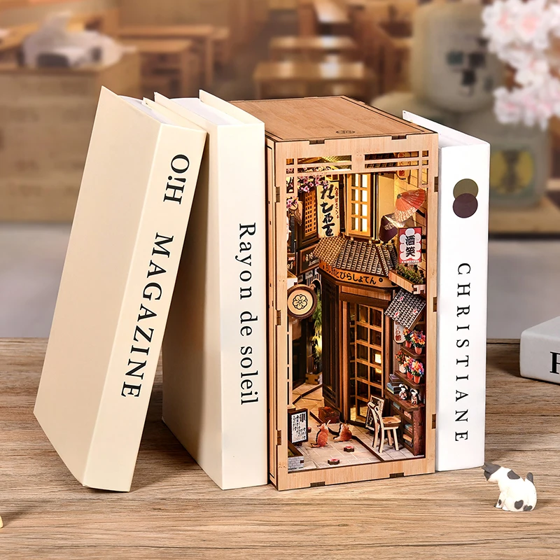 Zestaw do samodzielnego montaż – Book Nook Shelf Insert Alley Diy recenzja i cena