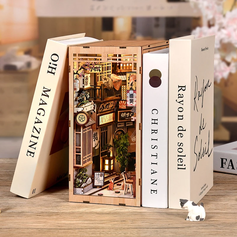 Zestaw do samodzielnego montaż – Book Nook Shelf Insert Alley Diy recenzja i cena