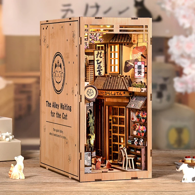 Zestaw do samodzielnego montaż – Book Nook Shelf Insert Alley Diy recenzja i cena