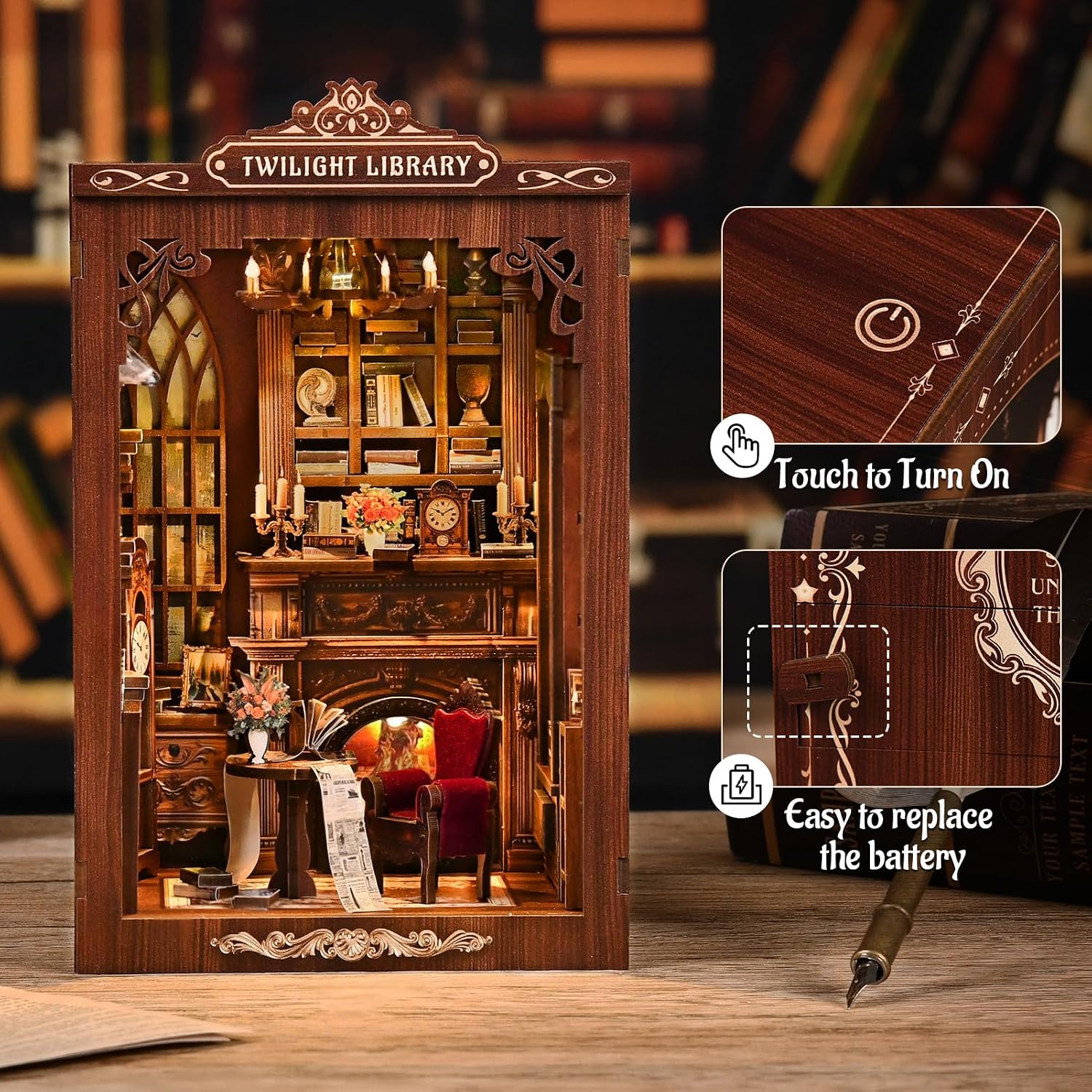 Zestaw DIY do stworzenia minia – Diy Miniature Dollhouse Kit Book Nook recenzja i cena