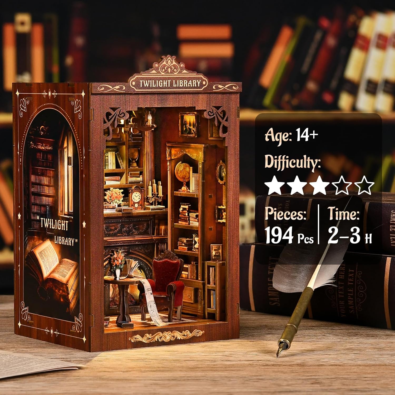 Zestaw DIY do stworzenia minia – Diy Miniature Dollhouse Kit Book Nook recenzja i cena