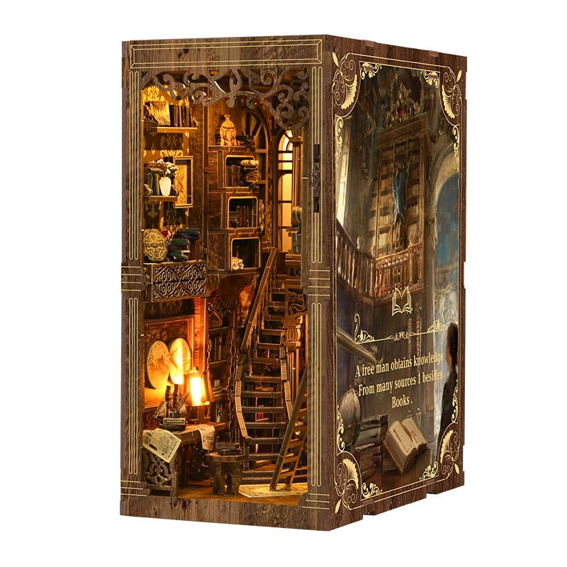 Zestaw do samodzielnego wykona – Diy Miniature Dollhouse Kit Book Nook recenzja i cena