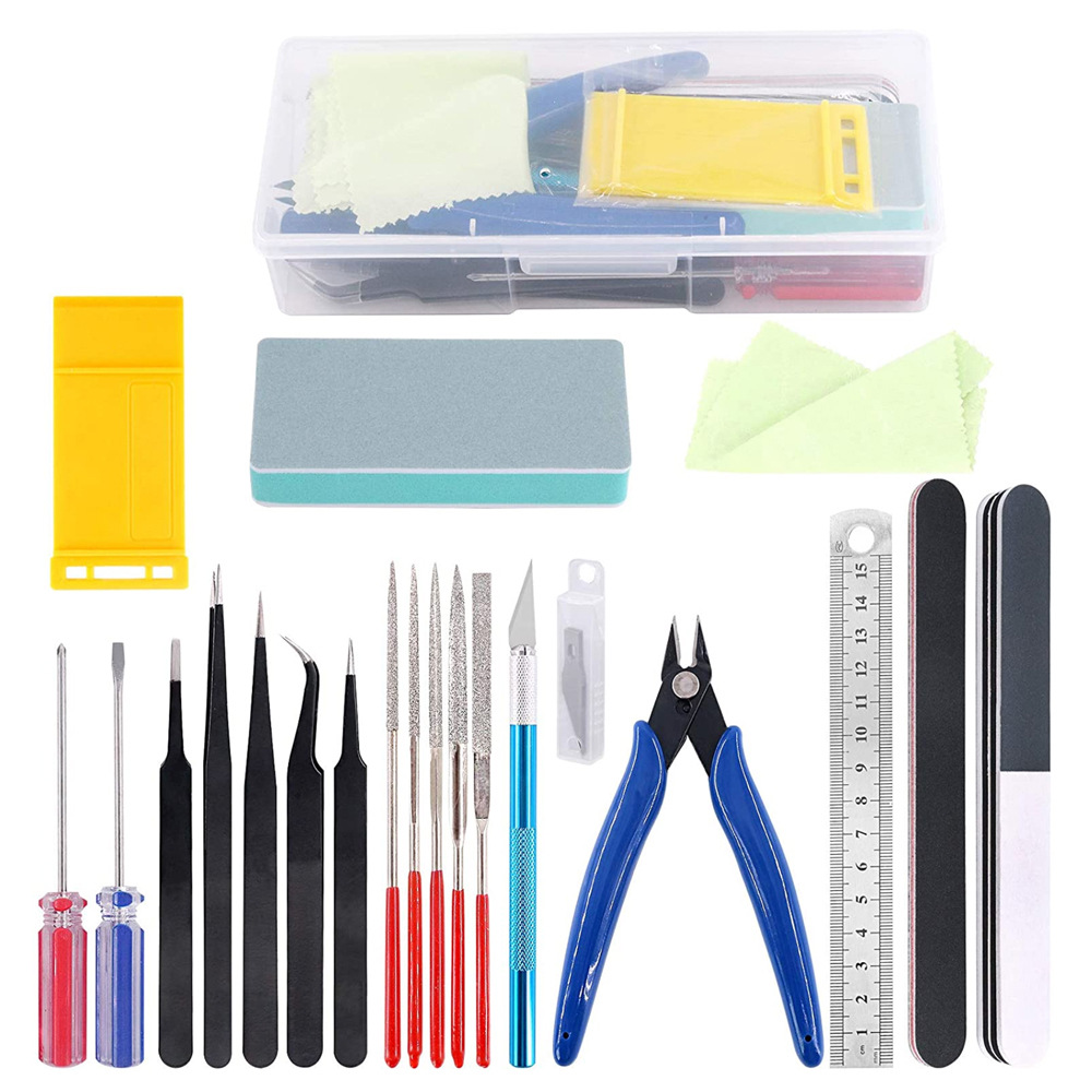 Zestaw narzędzi modelarskich N – Modeling Tool Kit Tweezers Hobby Knife recenzja i cena