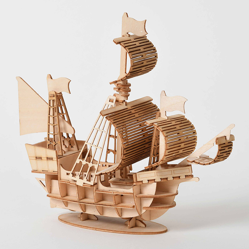 Drewniane puzzle 3D DIY - Lase – Laser Cut Wooden Model Kit Assembly recenzja i cena