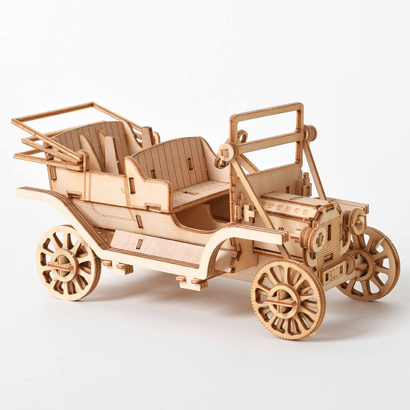 Drewniane puzzle 3D DIY - Lase – Laser Cut Wooden Model Kit Assembly recenzja i cena