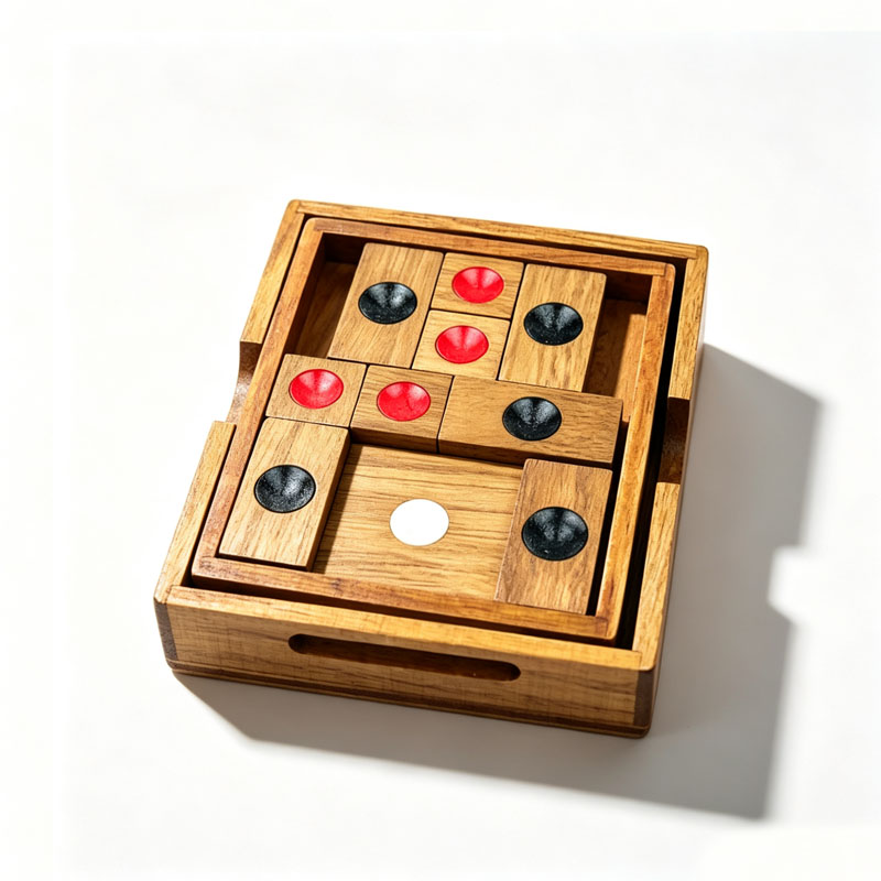 Klasyczna układanka HuaRongDao – 3D Wooden Mechanical Puzzle Marble Run recenzja i cena