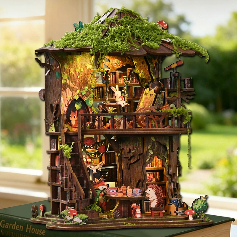 Zestaw do samodzielnego montaż – Diy Miniature Dollhouse Kit Book Nook recenzja i cena