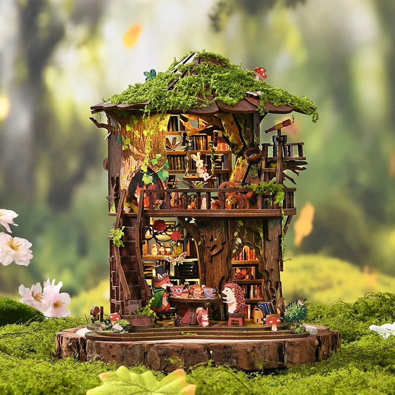Zestaw do samodzielnego montaż – Diy Miniature Dollhouse Kit Book Nook recenzja i cena