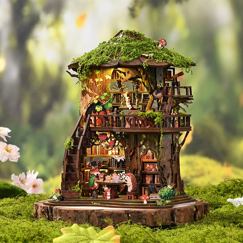 Zestaw do samodzielnego montaż – Diy Miniature Dollhouse Kit Book Nook recenzja i cena