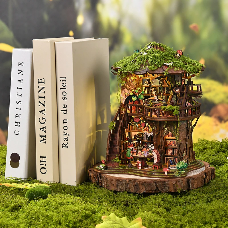 Zestaw do samodzielnego montaż – Diy Miniature Dollhouse Kit Book Nook recenzja i cena
