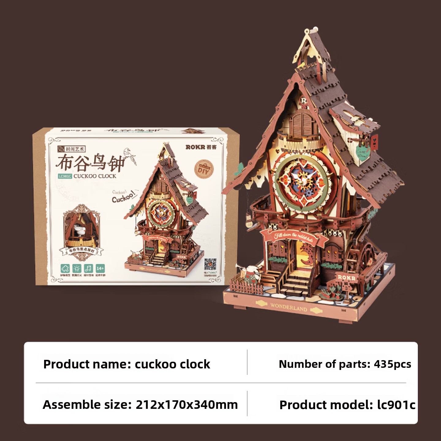 Zestaw do samodzielnego montaż – Wooden Clock Puzzle Mechanical Pendulum recenzja i cena