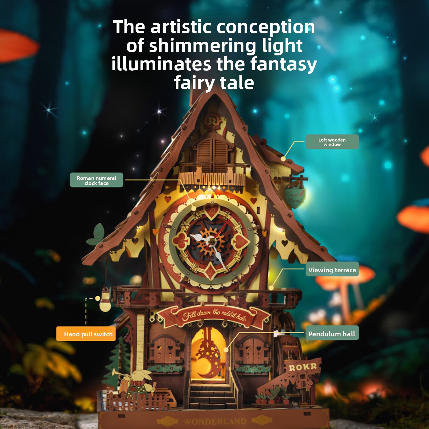 Zestaw do samodzielnego montaż – Wooden Clock Puzzle Mechanical Pendulum recenzja i cena