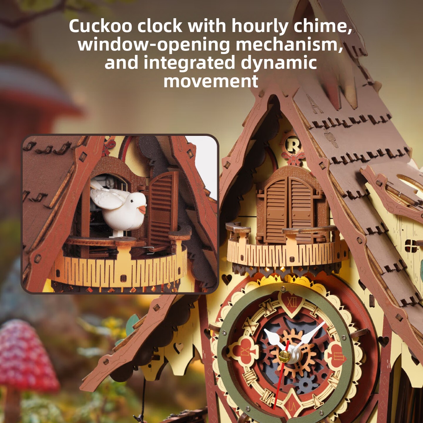 Zestaw do samodzielnego montaż – Wooden Clock Puzzle Mechanical Pendulum recenzja i cena