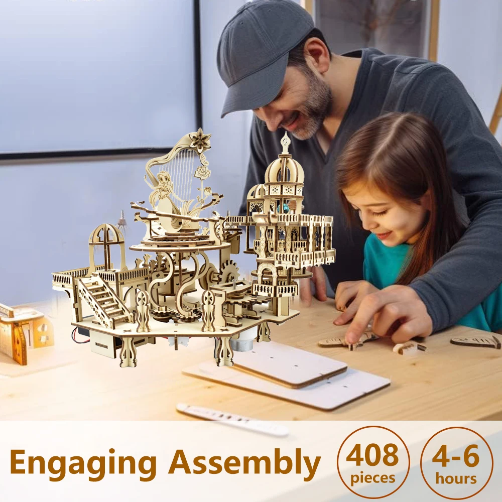 Najnowsza drewniana układanka  – 3D Wooden Mechanical Puzzle Marble Run recenzja i cena