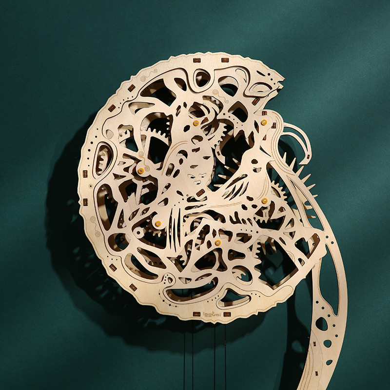 DIY Drewniany Puzzle 3D Sowa Z – Wooden Clock Puzzle Mechanical Pendulum recenzja i cena