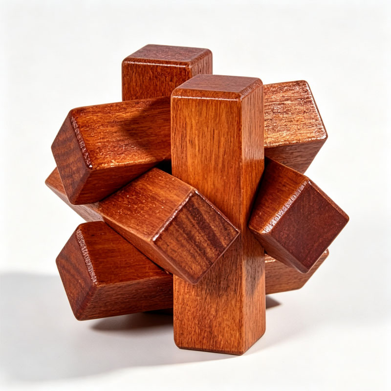 Drewniana układanka z węzłami, – 3D Wooden Mechanical Puzzle Marble Run recenzja i cena