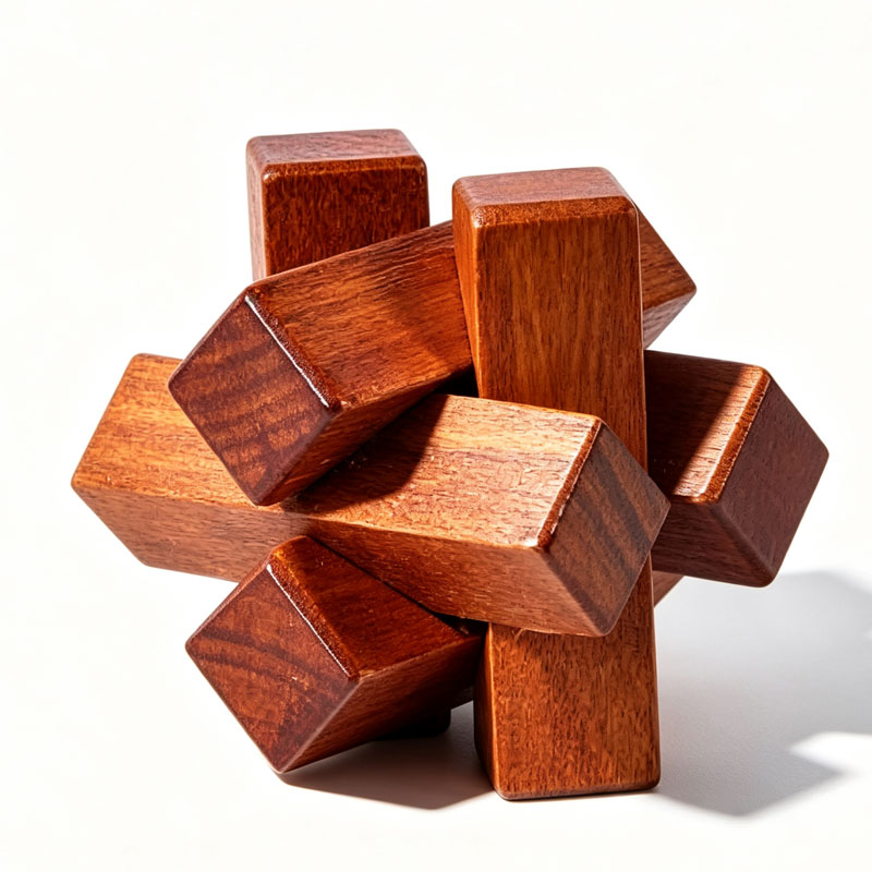 Drewniana układanka z węzłami, – 3D Wooden Mechanical Puzzle Marble Run recenzja i cena