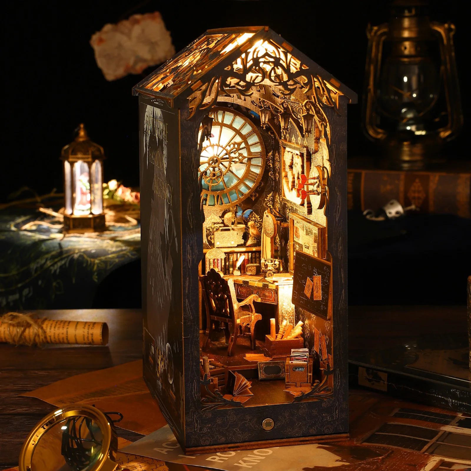DIY Book Nook Kit 3D Wooden Pu – Diy Miniature Dollhouse Kit Book Nook recenzja i cena