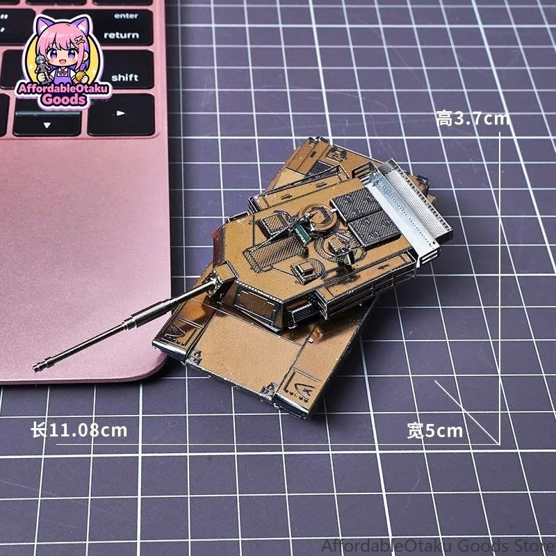 M1 Abrams – główny czołg bojow – Metal 3D Puzzle Stainless Model Kit recenzja i cena