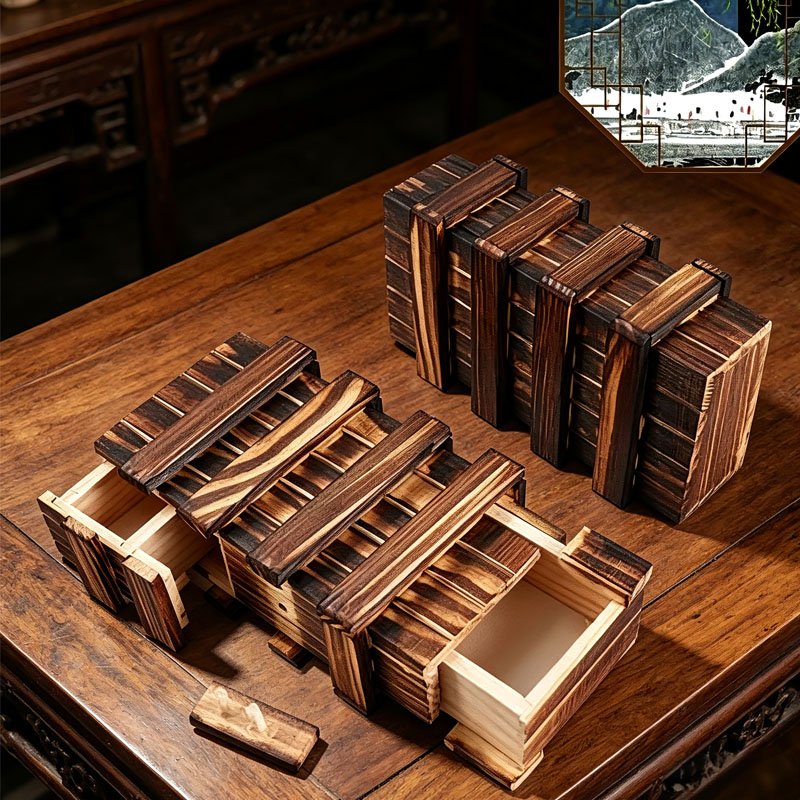 Klasyczna drewniana łamigłówka – 3D Wooden Mechanical Puzzle Marble Run recenzja i cena