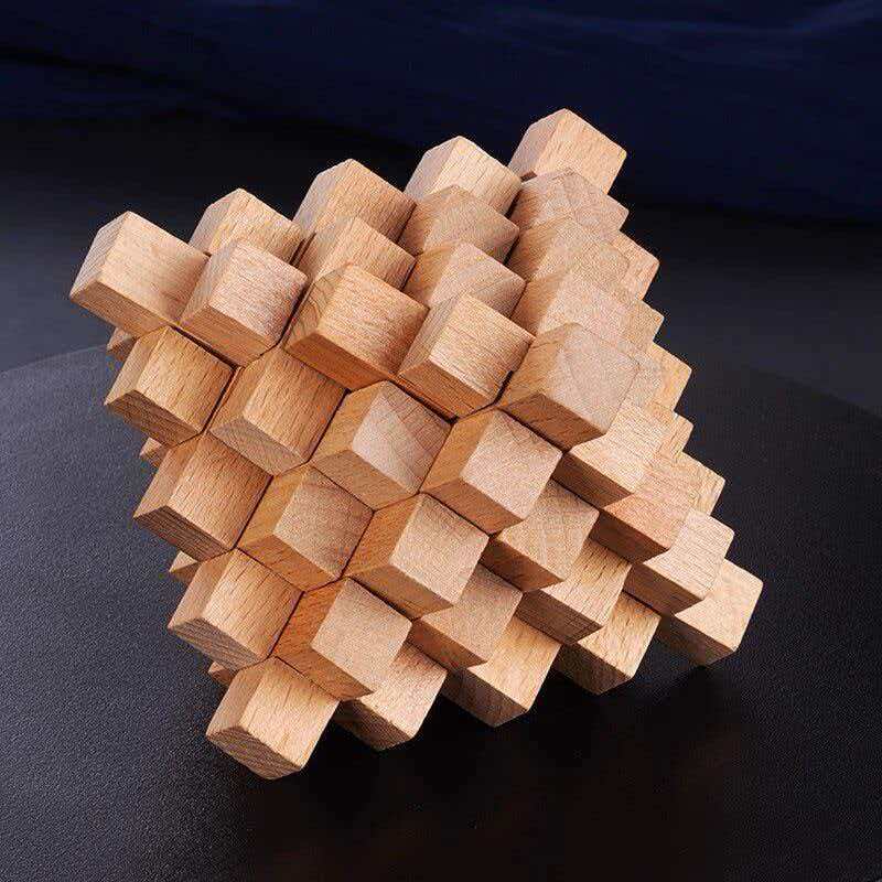 Trudne łamigłówki LuBan Lock w – 3D Wooden Mechanical Puzzle Marble Run recenzja i cena