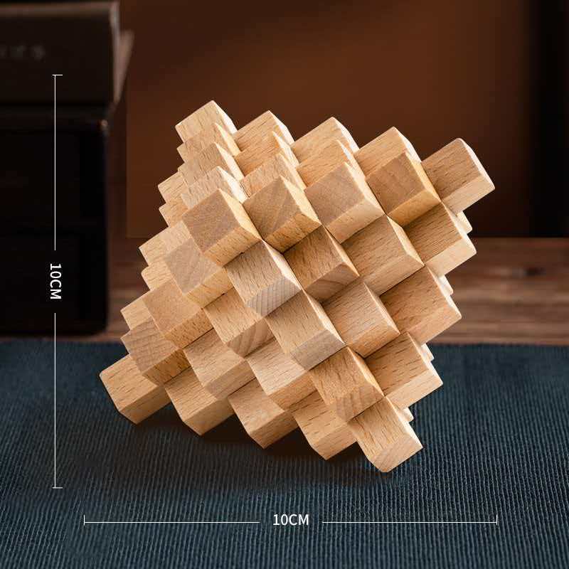 Trudne łamigłówki LuBan Lock w – 3D Wooden Mechanical Puzzle Marble Run recenzja i cena