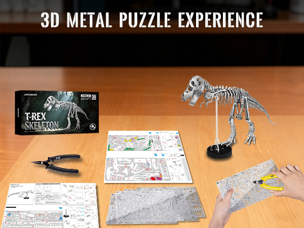 Szkic metalowy 3D przedstawiaj – Metal 3D Puzzle Stainless Model Kit recenzja i cena