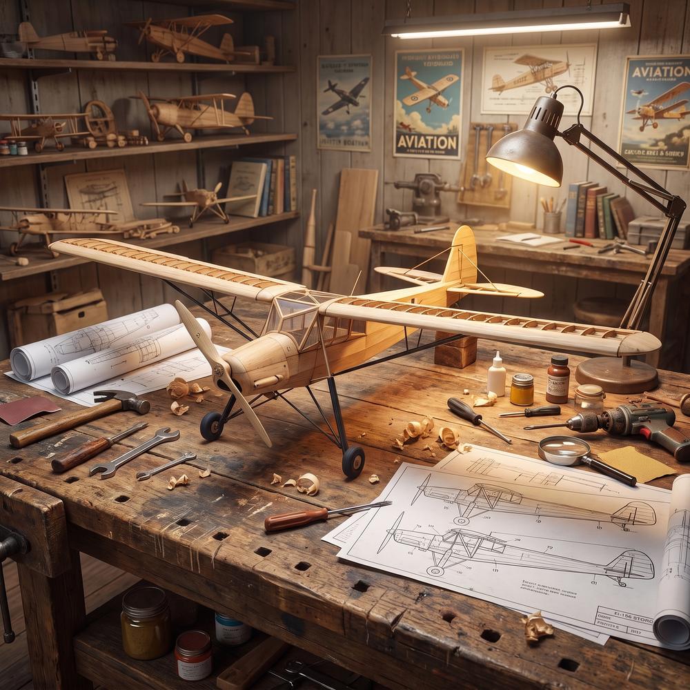 FI-156 500mm Zestaw Modelarski – Laser Cut Wooden Model Kit Assembly recenzja i cena