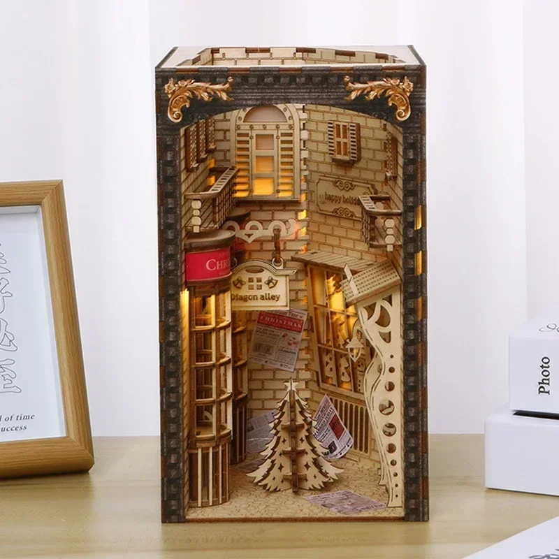 Nowe Kreatywne Zestawy do Samo – Book Nook Shelf Insert Alley Diy recenzja i cena