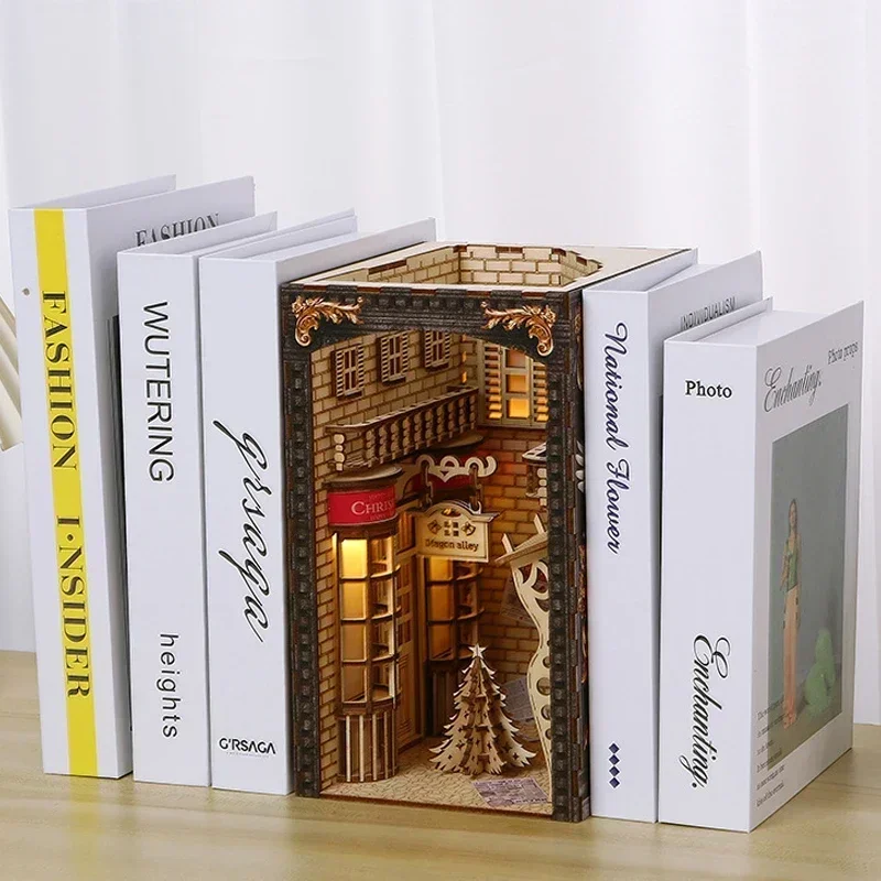 Nowe Kreatywne Zestawy do Samo – Book Nook Shelf Insert Alley Diy recenzja i cena