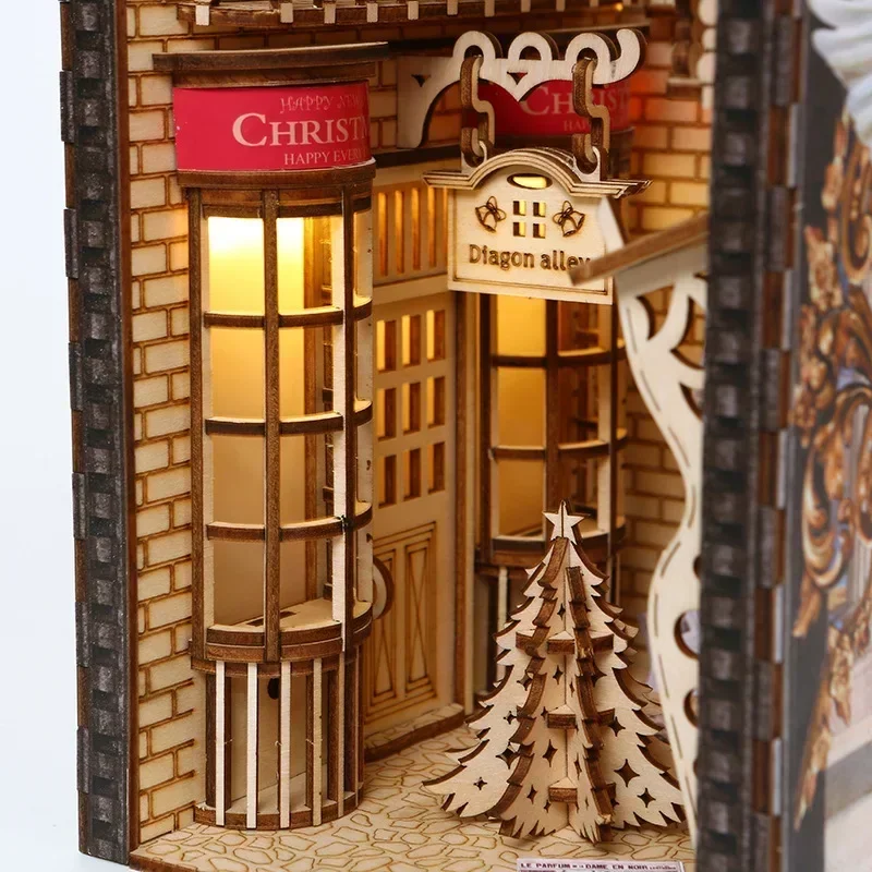 Nowe Kreatywne Zestawy do Samo – Book Nook Shelf Insert Alley Diy recenzja i cena