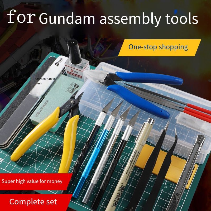 Zestaw narzędzi do budowy mode – Modeling Tool Kit Tweezers Hobby Knife recenzja i cena