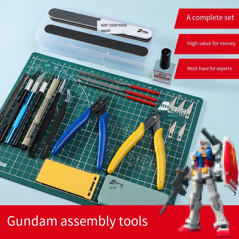 Zestaw narzędzi do budowy mode – Modeling Tool Kit Tweezers Hobby Knife recenzja i cena