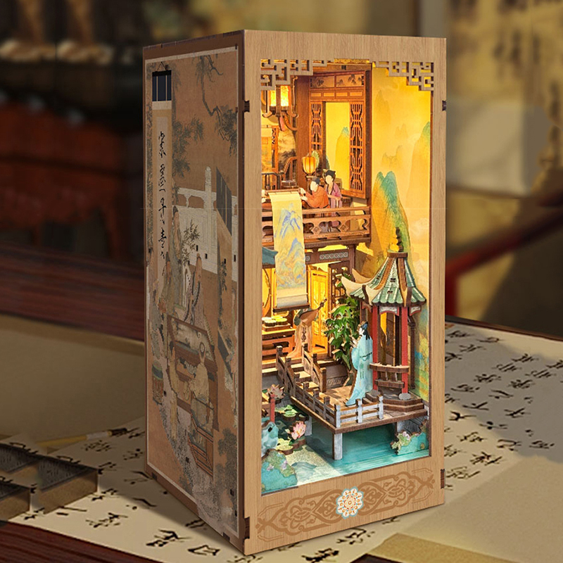 Zestaw do samodzielnego wykona – Diy Miniature Dollhouse Kit Book Nook recenzja i cena