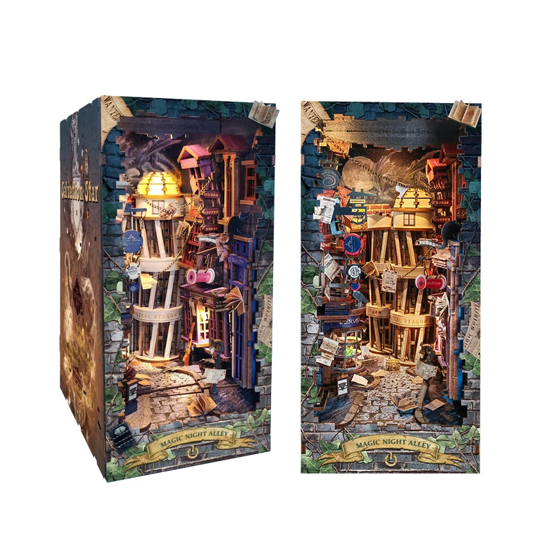 Zestaw do samodzielnego wykona – Book Nook Shelf Insert Alley Diy recenzja i cena