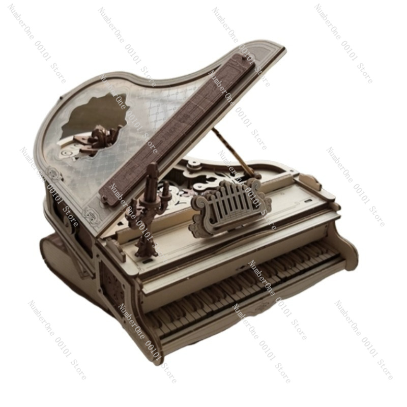 Piano Music Box 3D Wooden Puzz – Music Box Wooden 3D Puzzle Rotating recenzja i cena
