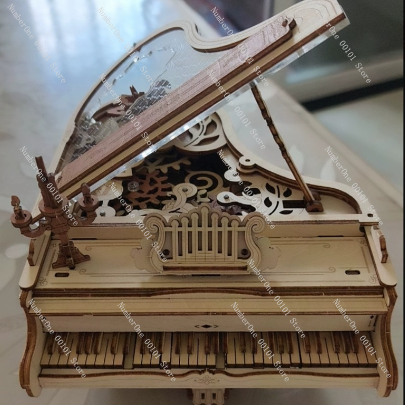 Piano Music Box 3D Wooden Puzz – Music Box Wooden 3D Puzzle Rotating recenzja i cena