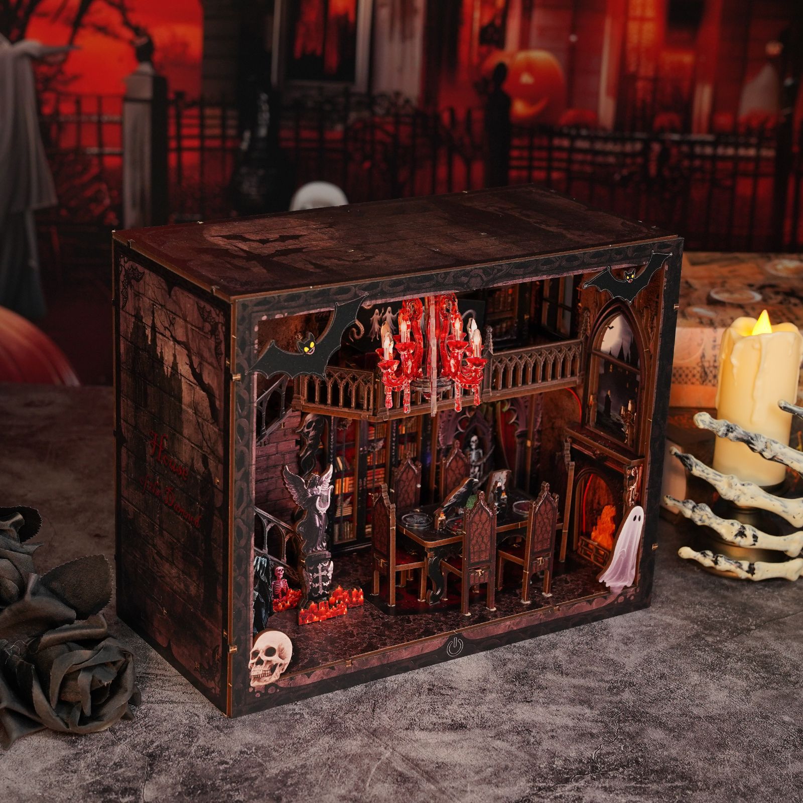 Zestaw do samodzielnego wykona – Diy Miniature Dollhouse Kit Book Nook recenzja i cena
