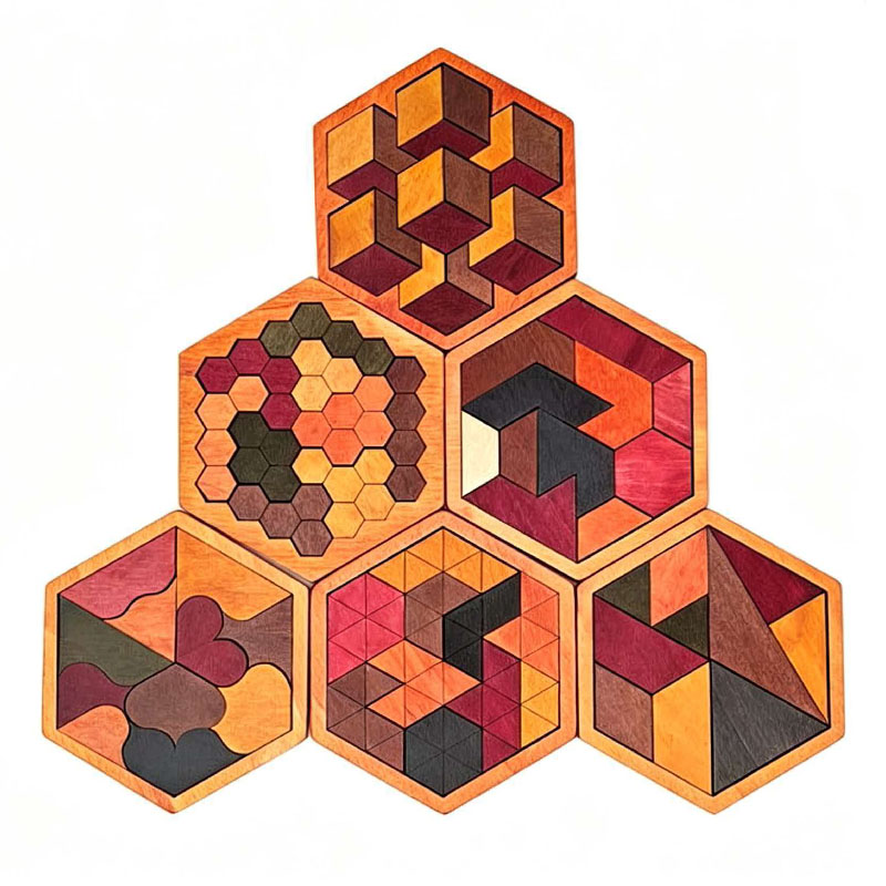Drewniana układanka Tangram w  – 3D Wooden Mechanical Puzzle Marble Run recenzja i cena