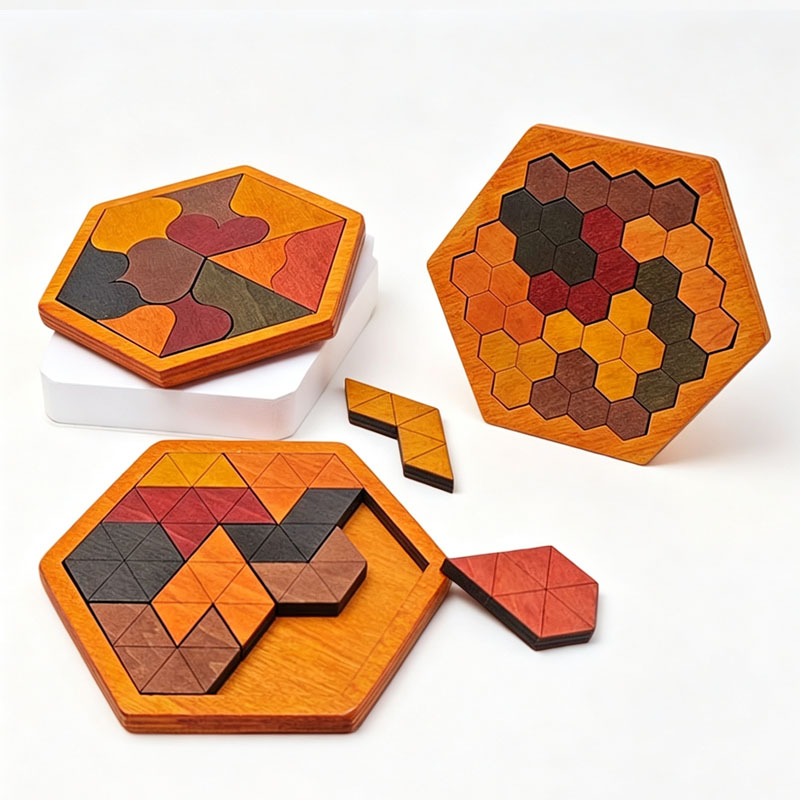 Drewniana układanka Tangram w  – 3D Wooden Mechanical Puzzle Marble Run recenzja i cena