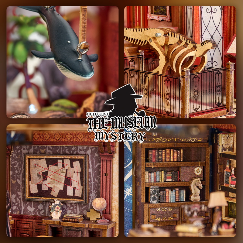 Zuuton DIY Book Nook Kit The M – Diy Miniature Dollhouse Kit Book Nook recenzja i cena