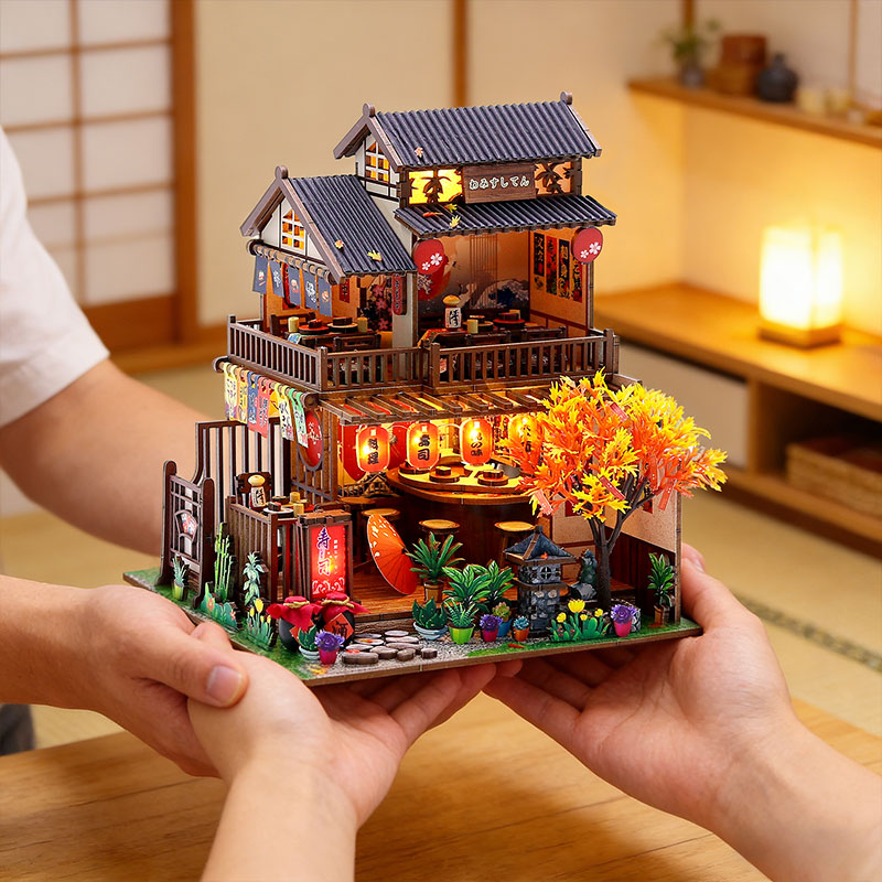 Japońska Izakaya Sushi Restaur – Miniature Led Light Kit For Dollhouse recenzja i cena