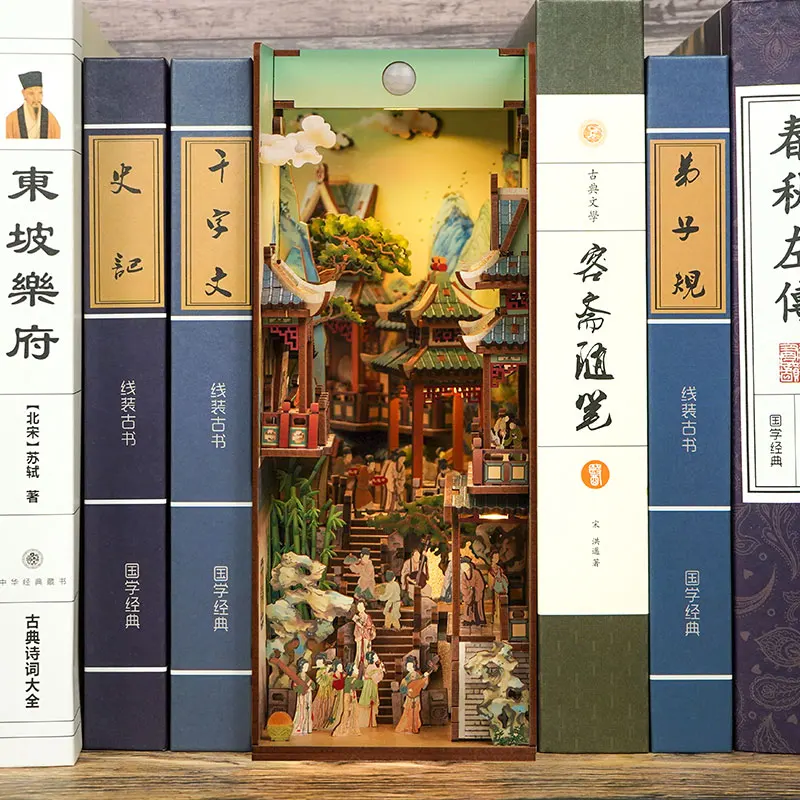 Diy drewniana książka kącik pó – Book Nook Shelf Insert Alley Diy recenzja i cena