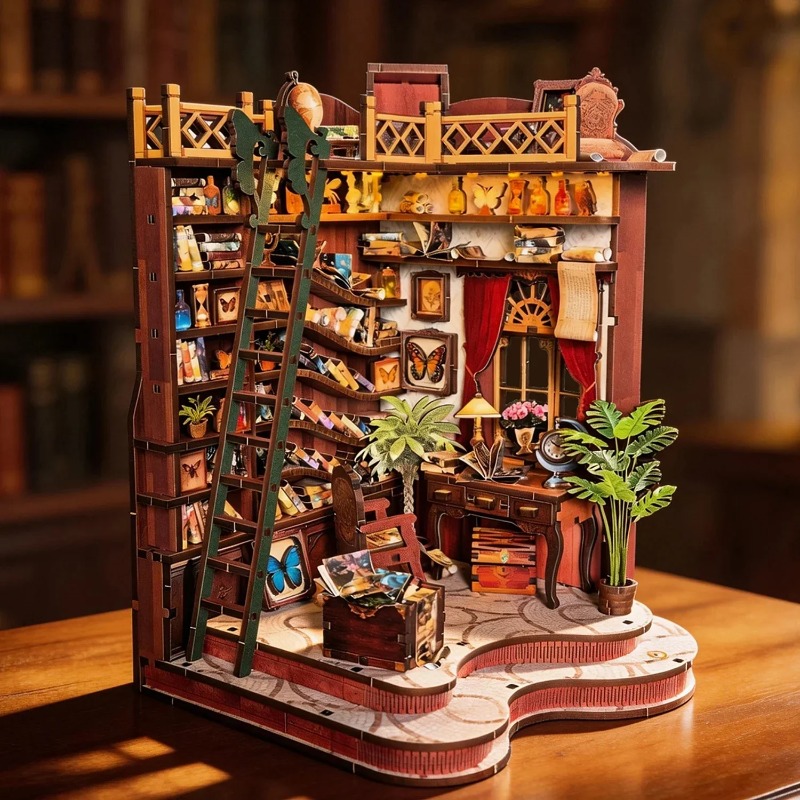 Zestaw do samodzielnego montaż – Book Nook Shelf Insert Alley Diy recenzja i cena